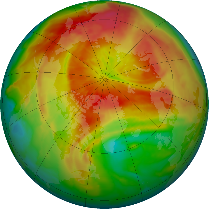Arctic ozone map for 30 March 2012